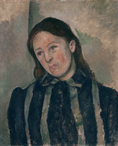 Portret van Madame Cézanne door Paul Cézanne